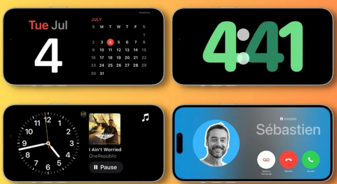 兰西苹果手机维修分享iOS17横屏充电待机显示有什么好处 