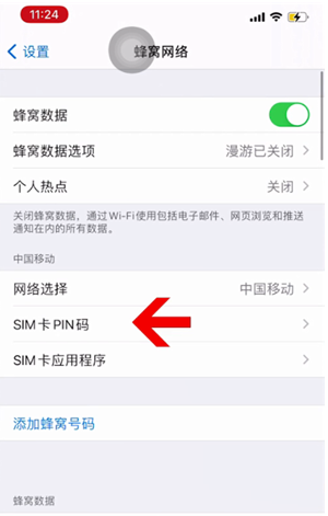 兰西苹果14维修网分享如何给iPhone14的SIM卡设置密码 