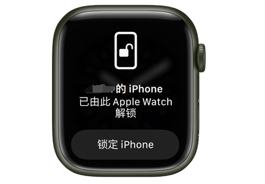 兰西苹果手机维修分享用 AppleWatch 解锁配备面容 ID 的 iPhone方法 