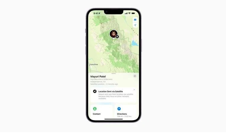 兰西苹果14维修分享iPhone14系列中 FindMy功能通过卫星分享位置方法教程 